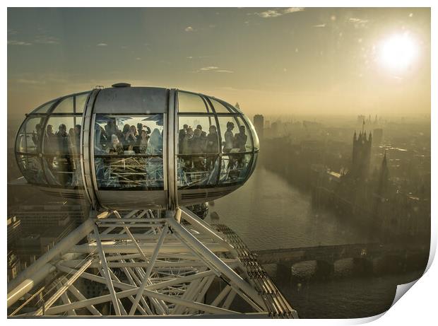 London Eye  Print by Alan Matkin