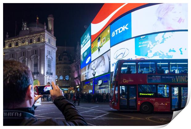Piccadilly Circus  Print by Alan Matkin