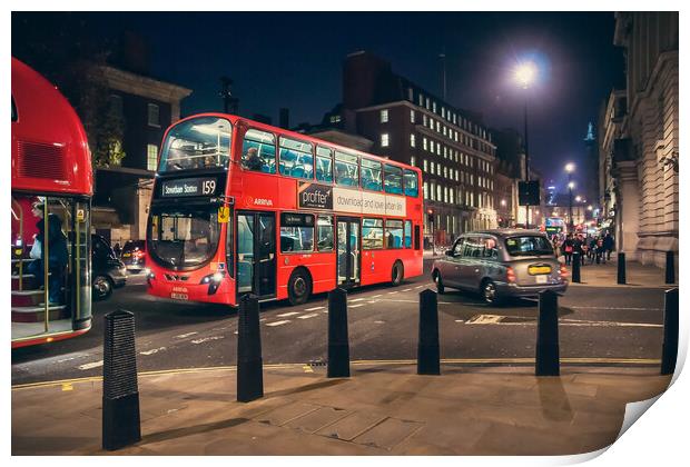 London Bus Print by Alan Matkin
