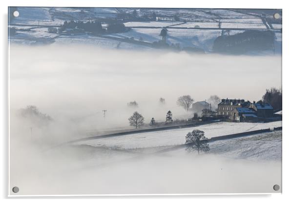 Calderdale Inversion Acrylic by Mark S Rosser