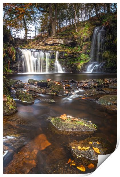 Lumb Falls Print by Mark S Rosser