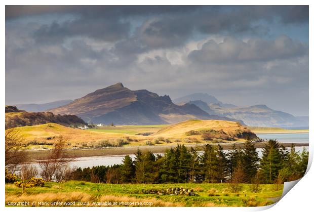 Trotternish Ridge, Isle of Skye, Scotland Print by Mark Greenwood