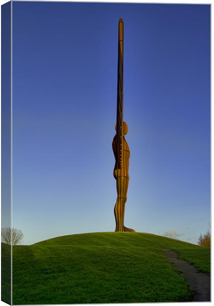 angel of the north. Canvas Print by Northeast Images