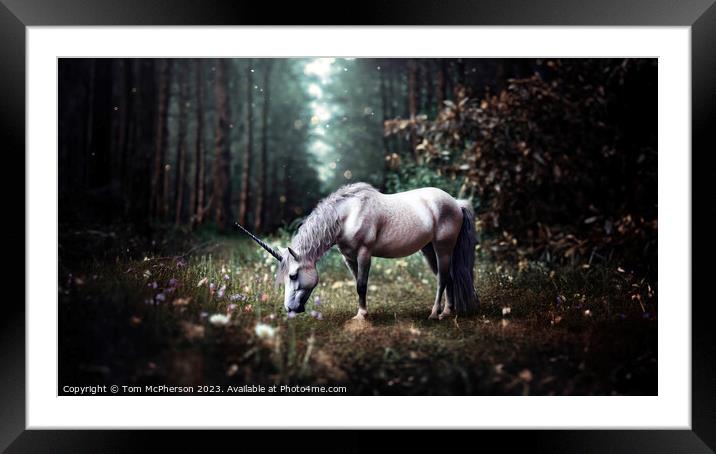 The Mythical Unicorn Framed Mounted Print by Tom McPherson