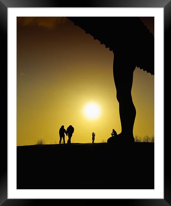 angel sunset Framed Mounted Print by Northeast Images