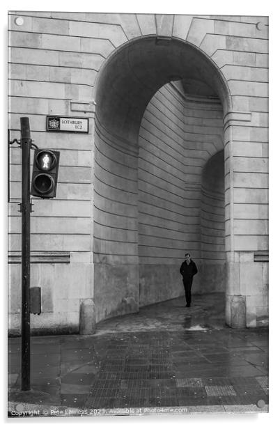 Bank Of England Arches Acrylic by Pete Lawless