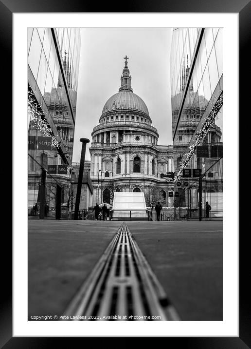 St Paul's Framed Mounted Print by Pete Lawless