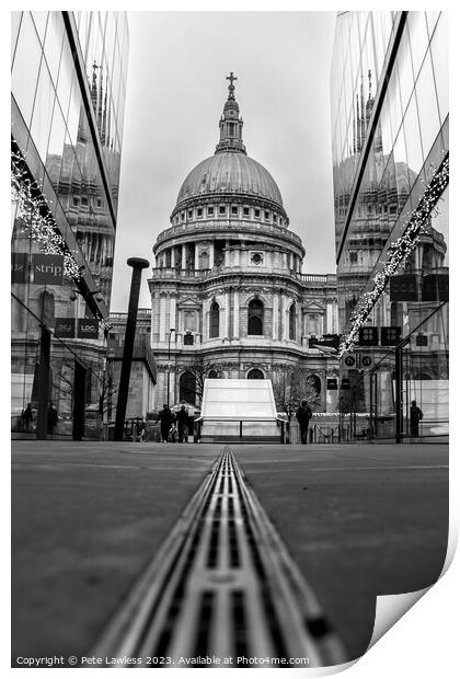 St Paul's Print by Pete Lawless