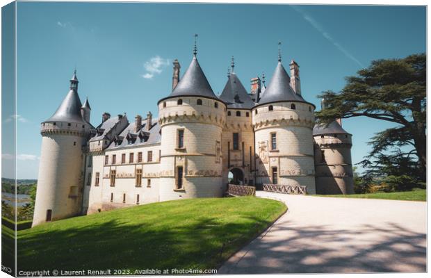 The Château de Chaumont castle in Chaumont-sur-Loire, Photograp Canvas Print by Laurent Renault