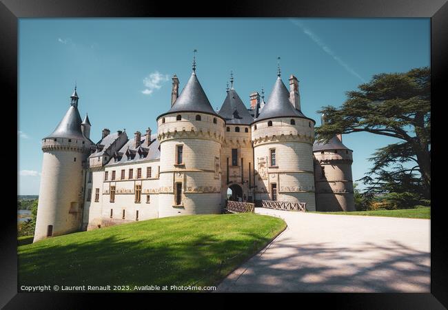 The Château de Chaumont castle in Chaumont-sur-Loire, Photograp Framed Print by Laurent Renault