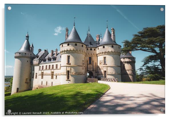 The Château de Chaumont castle in Chaumont-sur-Loire, Photograp Acrylic by Laurent Renault