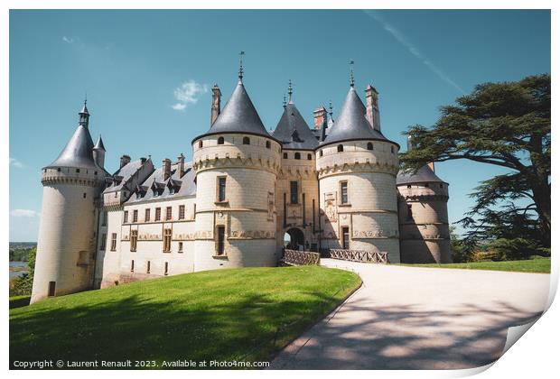 The Château de Chaumont castle in Chaumont-sur-Loire, Photograp Print by Laurent Renault