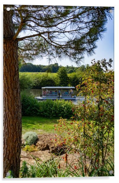 A Passenger Boat | Leeds Castle | Kent Acrylic by Adam Cooke