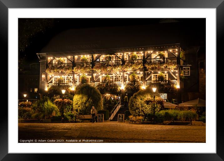 The Dickens Inn | St Katherine's Dock | London Framed Mounted Print by Adam Cooke