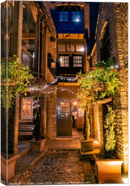 The Captain Kidd Pub | Wapping Canvas Print by Adam Cooke
