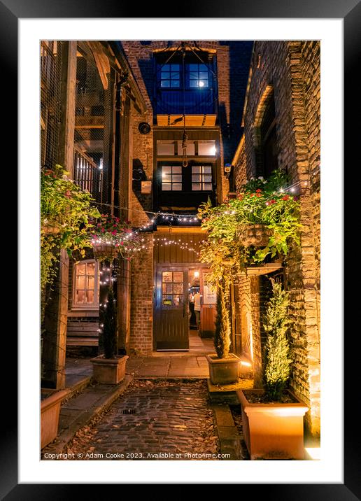 The Captain Kidd Pub | Wapping Framed Mounted Print by Adam Cooke