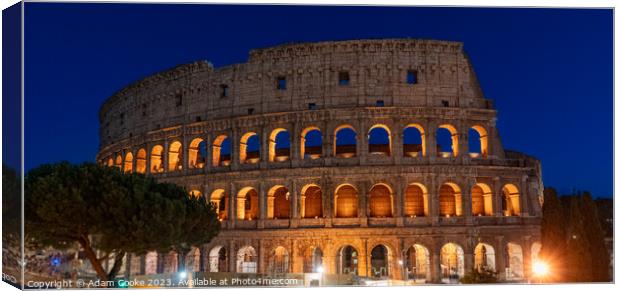 Colosseum | Rome | Italy Canvas Print by Adam Cooke