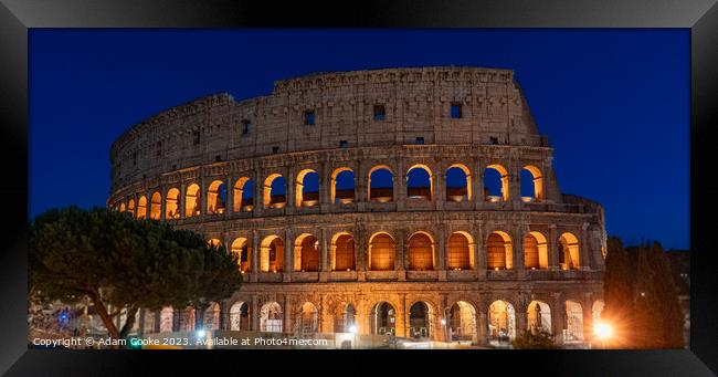 Colosseum | Rome | Italy Framed Print by Adam Cooke