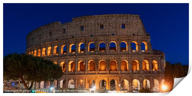 Colosseum | Rome | Italy Print by Adam Cooke
