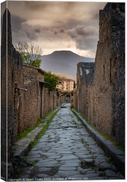 Pompei | Mount Vesuvius | Italy Canvas Print by Adam Cooke
