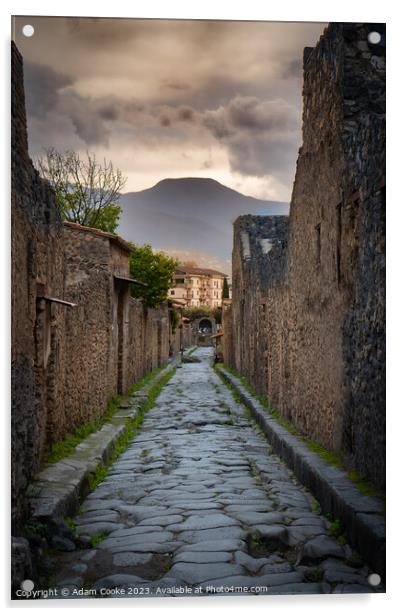 Pompei | Mount Vesuvius | Italy Acrylic by Adam Cooke