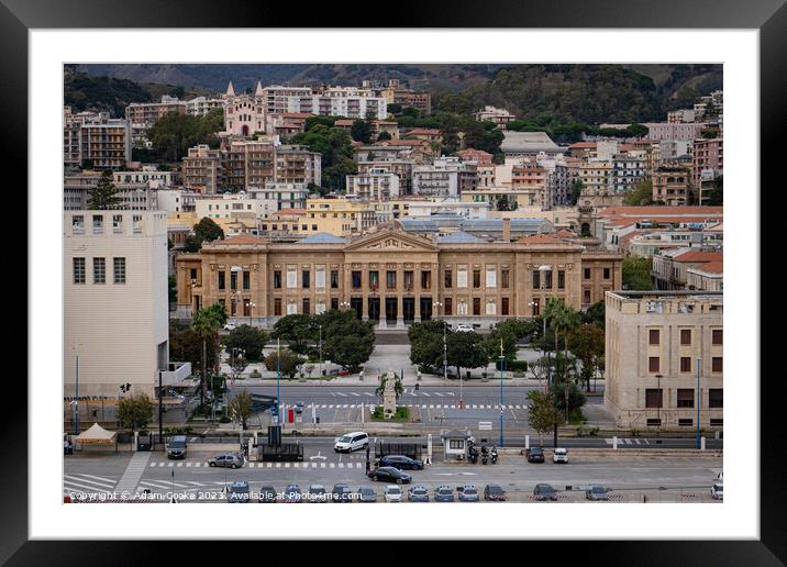 Messina Town Hall | Italy Framed Mounted Print by Adam Cooke