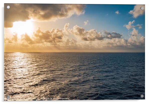 Sun and Sea | Ionian Sea Acrylic by Adam Cooke