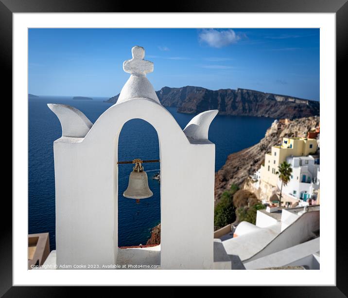 Oia | Santorini | Greece Framed Mounted Print by Adam Cooke
