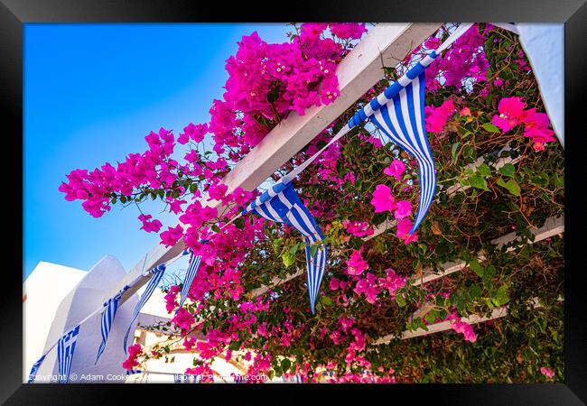 Oia | Santorini | Greece Framed Print by Adam Cooke