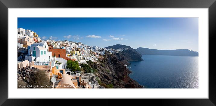 Oia | Santorini | Greece Framed Mounted Print by Adam Cooke