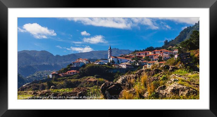 Village of Faial  Framed Mounted Print by Margaret Ryan