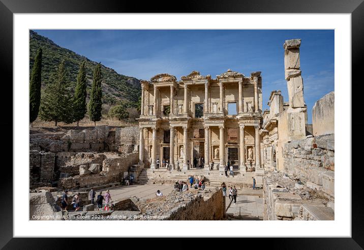 Library of Celsus | Ephesus | Kushadasi | Turkey Framed Mounted Print by Adam Cooke