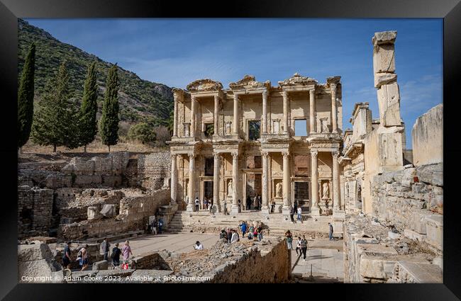 Library of Celsus | Ephesus | Kushadasi | Turkey Framed Print by Adam Cooke