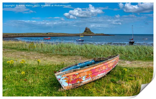 Lindisfarne Castle  Print by Navin Mistry