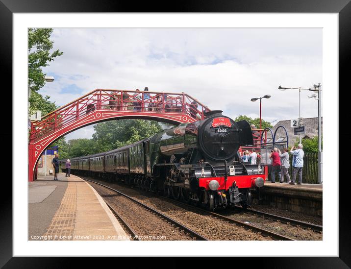 Flying Scotsman Stocksfield Framed Mounted Print by Bryan Attewell