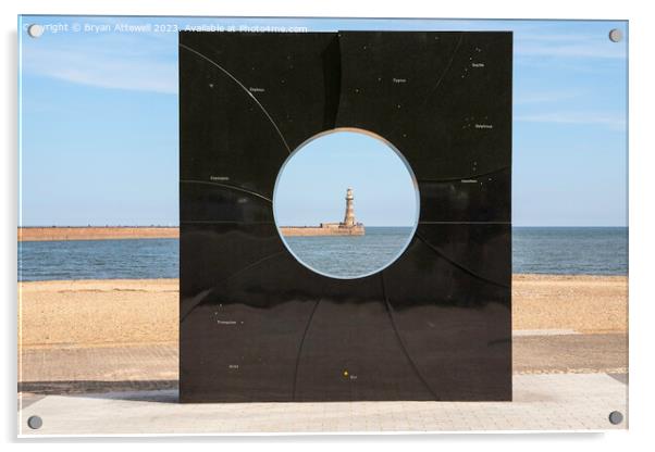 Sculpture "C" Roker Acrylic by Bryan Attewell