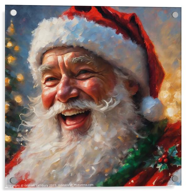 Santa Claus Acrylic by Graham Lathbury