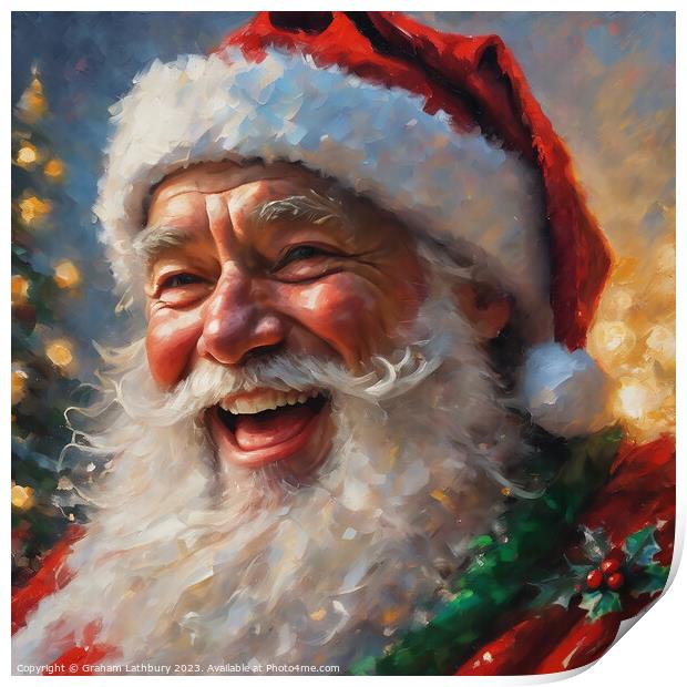 Santa Claus Print by Graham Lathbury