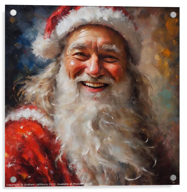 Santa Claus Acrylic by Graham Lathbury