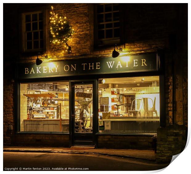 Bakery on the water Print by Martin fenton