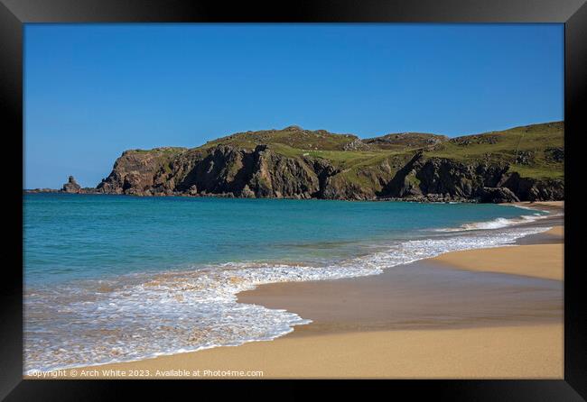 Dalmore Beach, Isle of Lewis, Outer Hebrides, Scot Framed Print by Arch White