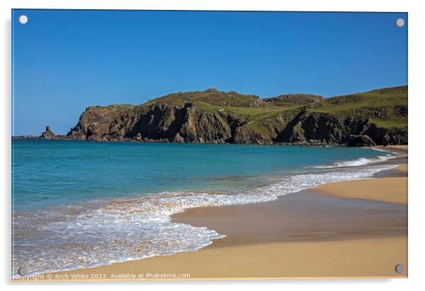 Dalmore Beach, Isle of Lewis, Outer Hebrides, Scot Acrylic by Arch White