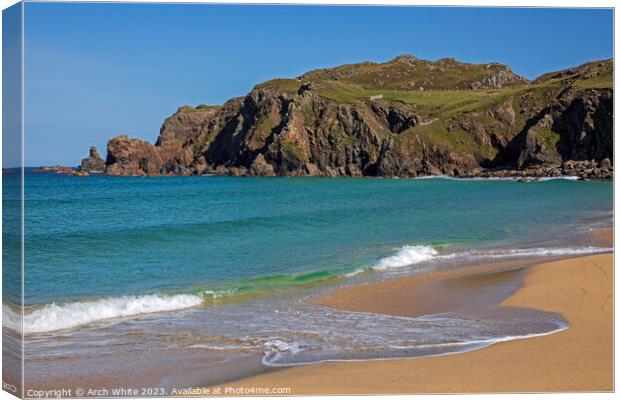 Dalmore Beach, Isle of Lewis, Outer Hebrides, Scot Canvas Print by Arch White