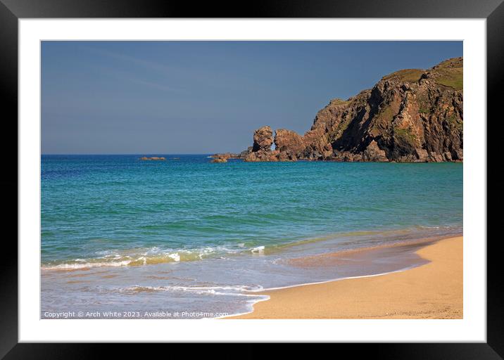 Dalmore Beach, Isle of Lewis, Outer Hebrides, Scot Framed Mounted Print by Arch White