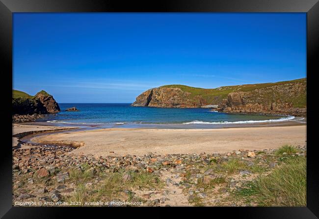 Dalbeg Beach, Isle of Lewis, Outer Hebrides, Framed Print by Arch White
