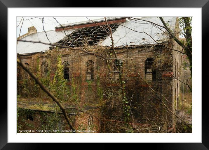 Industrial Dereliction  Framed Mounted Print by David Harris