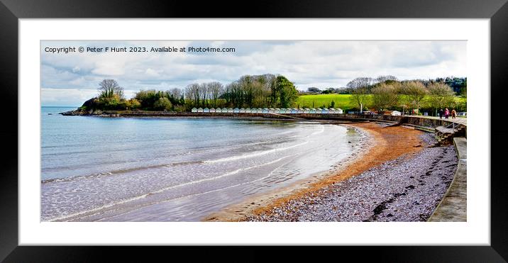 The Beach At Broadsands South Devon Framed Mounted Print by Peter F Hunt