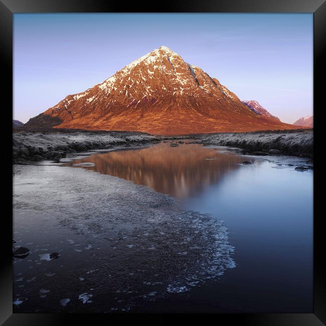 Buachaille Etive Mor at Sunrise  Framed Print by Anthony McGeever
