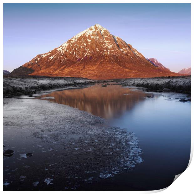 Buachaille Etive Mor at Sunrise  Print by Anthony McGeever