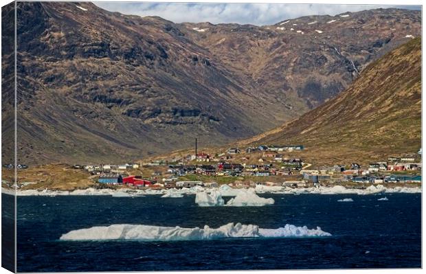 Narsaq Greenland Canvas Print by Martyn Arnold